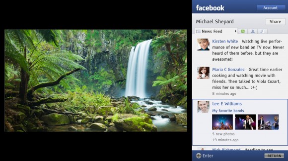 Facebook on Sony BRAVIA Facebook on Sony BRAVIA