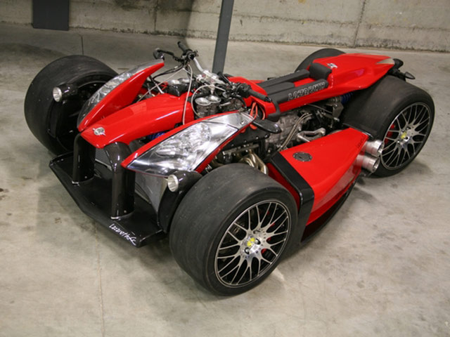 Lazaret Wazuma V8F: Kendaraan Quad dengan Mesin V8 dari Ferrari 308 23 Ferrari V8 Quad