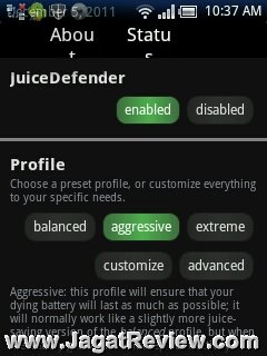 Review Android Apps – Juice Defender: Memperpanjang Pemakaian Batterai 4 Pertama