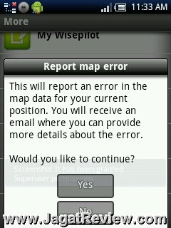 Report Map Error