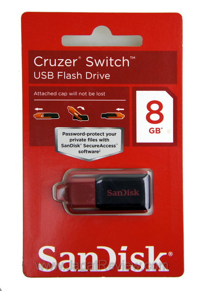 Review SanDisk Cruzer Switch: Putar Saja Penutup Flash Disk-nya 9 SanDisk Cruzer Switch 8GB Kemasan Depan