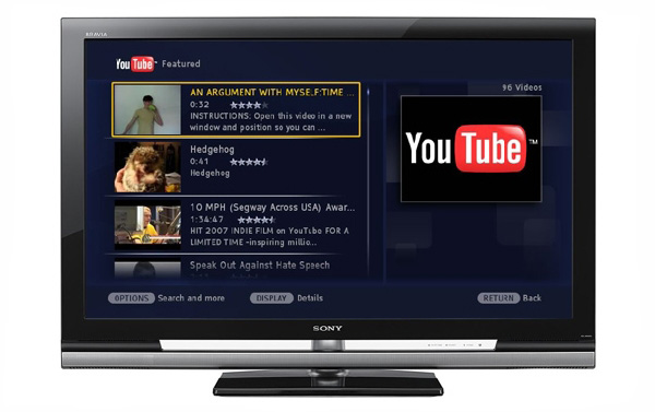 Sony Integrasikan Jejaring Sosial dengan Smart TV BRAVIA 14 YouTube on Sony BRAVIA