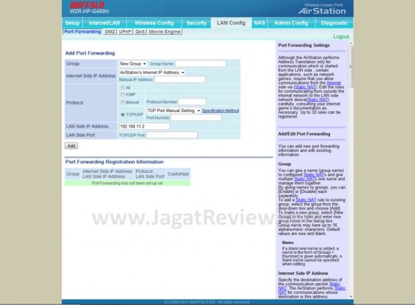 Buffalo WZR-HP-G450H - 111 Buffalo WZR HP G450H 111