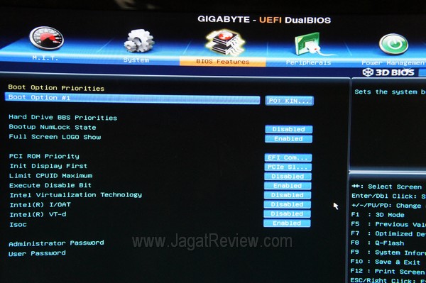 Gigabyte G1 Assassin2 BIOS Tab BIOS Features