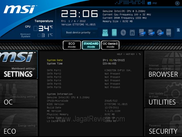 MSI BigBangXPowerII BIOS 031