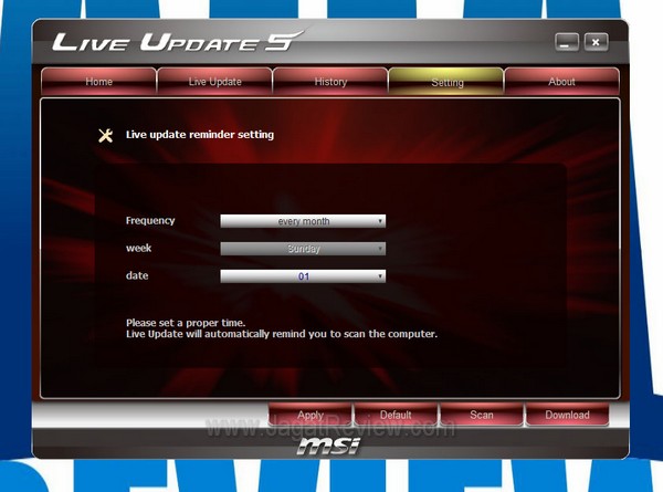MSI_BigBangXPowerII_Utility_LiveUpdate_Setting MSI BigBangXPowerII Utility LiveUpdate Setting1