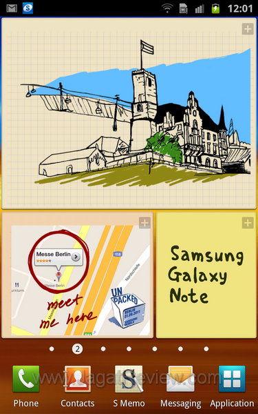 Samsung Galaxy Note - Homescreen 2 Samsung Galaxy Note Homescreen 2