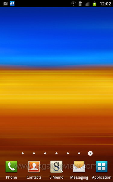 Samsung Galaxy Note - Homescreen 7 Samsung Galaxy Note Homescreen 7