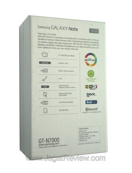 Samsung Galaxy Note Kemasan Belakang