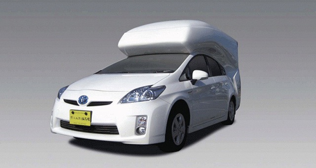 Toyota Prius Camper Van Front