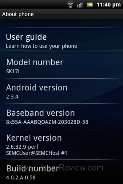 Xperia Mini Pro - About Xperia Mini Pro About