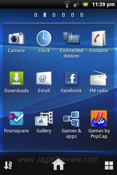 Xperia Mini Pro - Menu Utama Xperia Mini Pro Menu Utama