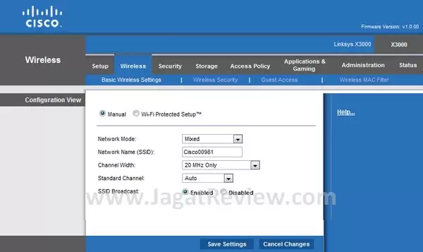 Basic Wireless Settings Basic Wireless Settings