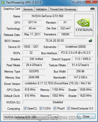 DA GTX 560 2GB DA GTX 560 2GB