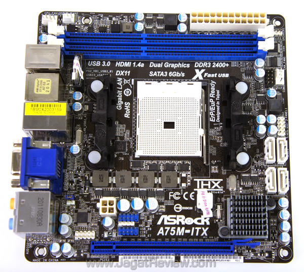asrock a75m-itx top view asrock a75m itx top view