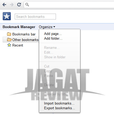 chrome bookmark