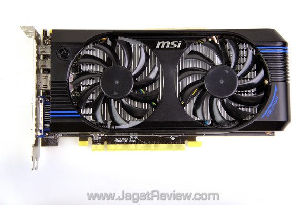 msi hd 7770 oc edition top view msi hd 7770 oc edition top view