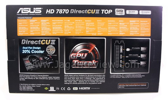 Review VGA ASUS Radeon HD 7870 DirectCU II TOP: Sweet Spot Mainstream Terbaik AMD di Tangan ASUS 3 ASUS HD7870 02
