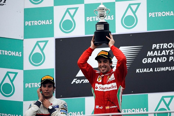 Fernando Alonso Malaysian Grand Prix 2012 Podium Fernando Alonso Malaysian Grand Prix 2012 Podium