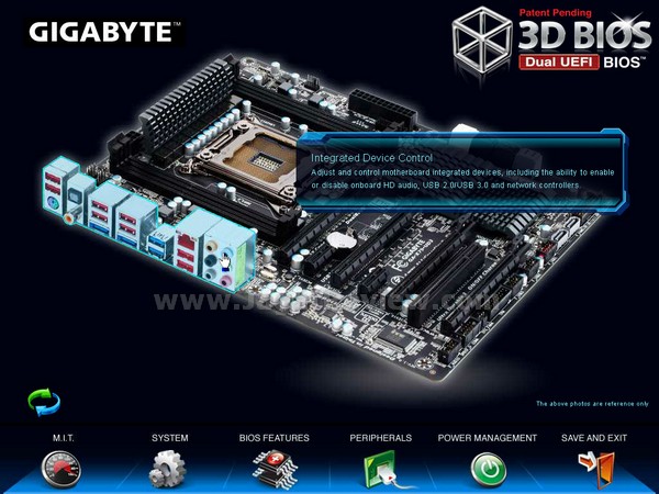 GIGABYTE X79 UD3 BIOS Main 3DBIOS Detail