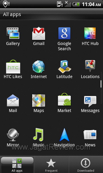 Review HTC Sensation XL: Smartphone Android Berlayar Besar Bersuara Jernih 9 HTC Sensation XL - AppDrawer or Menu