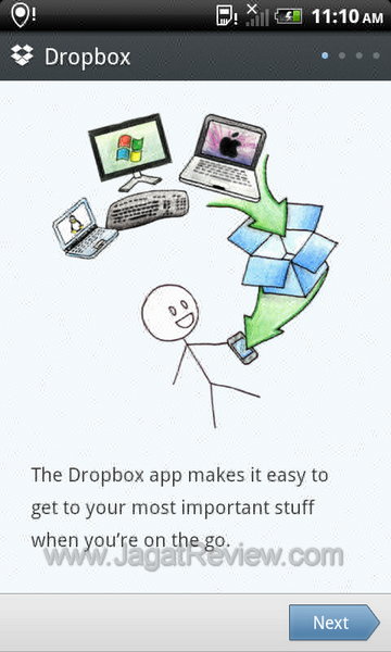 Review HTC Sensation XL: Smartphone Android Berlayar Besar Bersuara Jernih 7 HTC Sensation XL - Dropbox