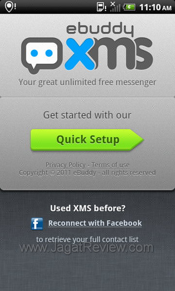 Review HTC Sensation XL: Smartphone Android Berlayar Besar Bersuara Jernih 8 HTC Sensation XL - Ebuddy XMS