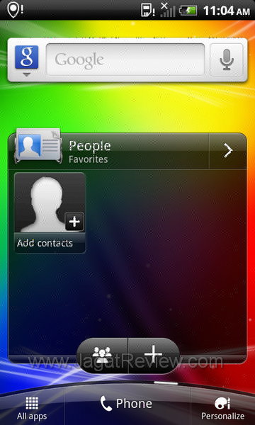 Review HTC Sensation XL: Smartphone Android Berlayar Besar Bersuara Jernih 6 HTC Sensation XL - Homescreen 5