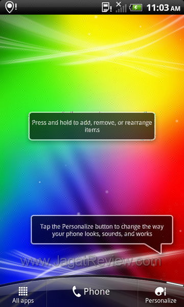 Review HTC Sensation XL: Smartphone Android Berlayar Besar Bersuara Jernih 8 HTC Sensation XL - Homescreen 7