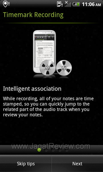 Review HTC Sensation XL: Smartphone Android Berlayar Besar Bersuara Jernih 16 HTC Sensation XL - Timemark Recording