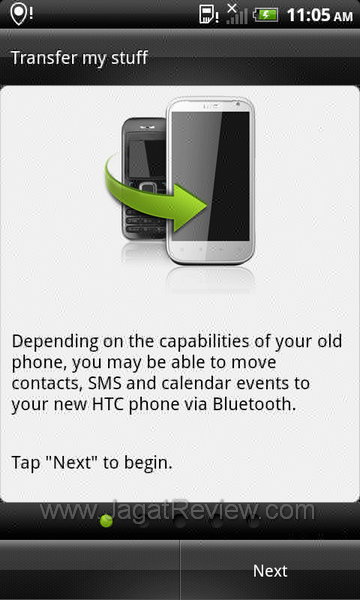 Review HTC Sensation XL: Smartphone Android Berlayar Besar Bersuara Jernih 17 HTC Sensation XL - Transfer
