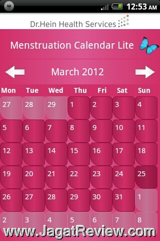 Menstruation Calender Lite