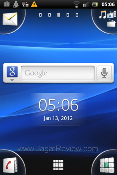 Xperia Mini Homescreen Utama