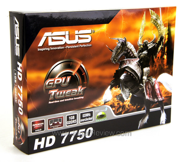 asus amd hd 7750 front box asus amd hd 7750 front