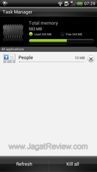 Review Smartphone HTC Sensation XE: Android Kencang dengan Suara Beats 12 HTC Sensation XE - Task Manager