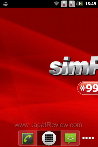 Lenovo A60  - Homescreen 1