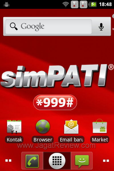 Lenovo A60  - Homescreen