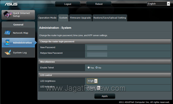 ASUS Wireless Router EA N66 System