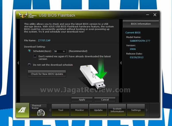 ASUS Sabertooth Z77 AiTunerII USB BIOS Flashback