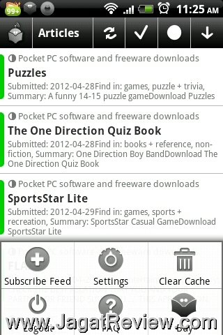 Review Android Apps – RSS Feed: Dapatkan Berita Terhangat Langsung dari Perangkat Android Anda! 9 News Rob Menu
