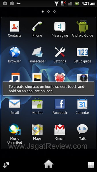 Review Sony Xperia S: Smartphone Android Pertama dari Sony Mobile 8 Sony Xperia S - App Drawer