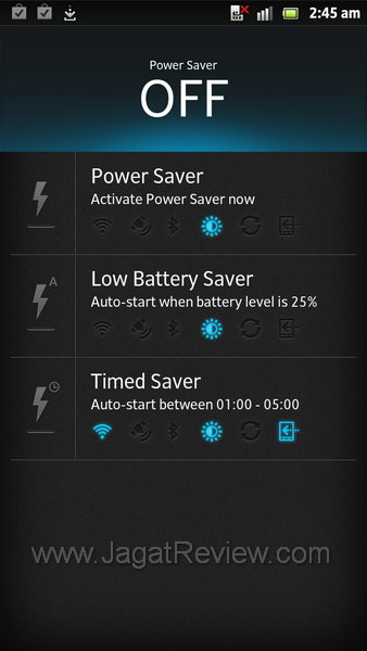 Review Sony Xperia S: Smartphone Android Pertama dari Sony Mobile 6 Sony Xperia S - Power Saver