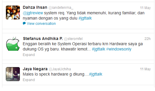 Tiga-Tweeps Tiga Tweeps