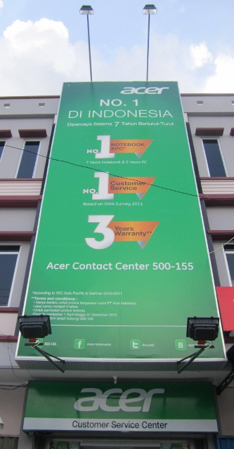 Acer Buka Customer Service Center di Bandar Lampung 5 ACSC Bandar Lampung