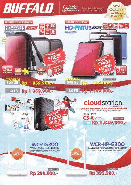 BUFFALO HDD + WIFI PT