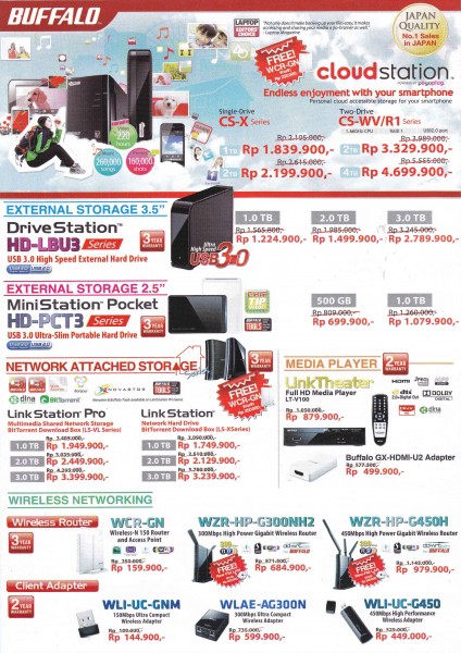 BUFFALO HDD + WIFI PT11