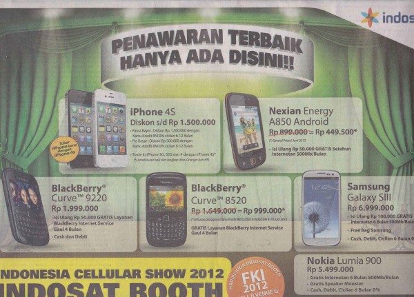 INDOSAT BOOTH INDOSAT