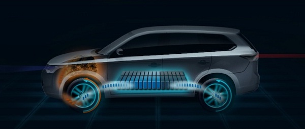 Mitsubishi Outlander Plug-in Hybrid Tawarkan 3 Mode Mengemudi 4WD 4 Mitsubishi Outlander Plug in Hybrid