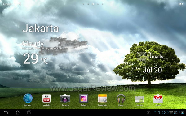 ASUS Transformer Pad TF300 - Homescreen Utama ASUS Transformer Pad TF300 Homescreen Utama
