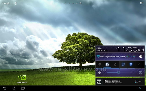 ASUS Transformer Pad TF300 - Taskbar ASUS Transformer Pad TF300 Taskbar